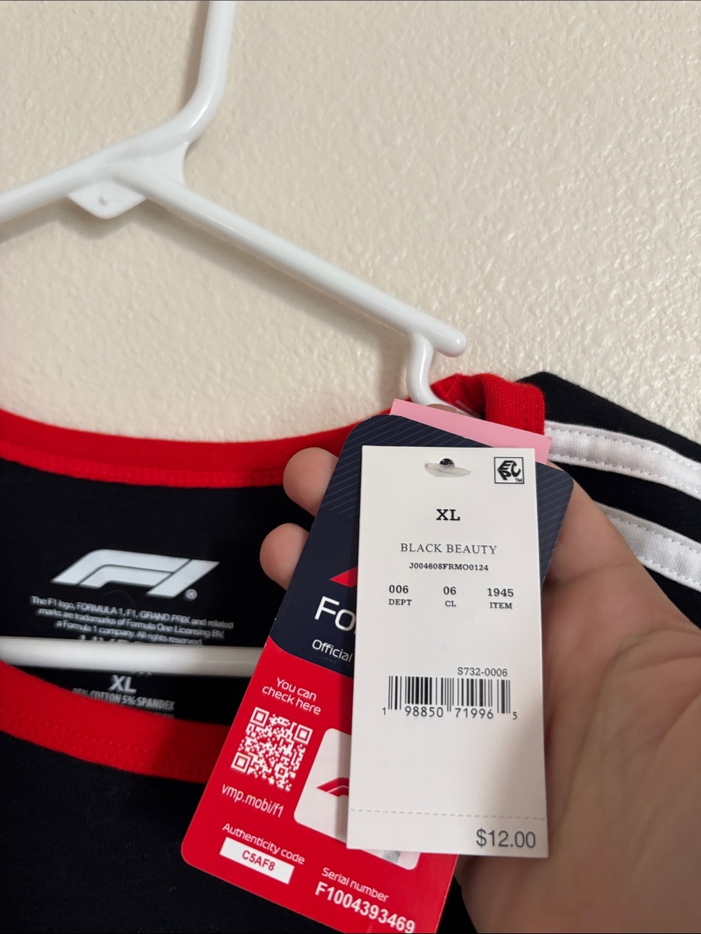 Kid’s NWT Formula 1 Short Sleeve Tee Shirt XL - Picture 2 of 2